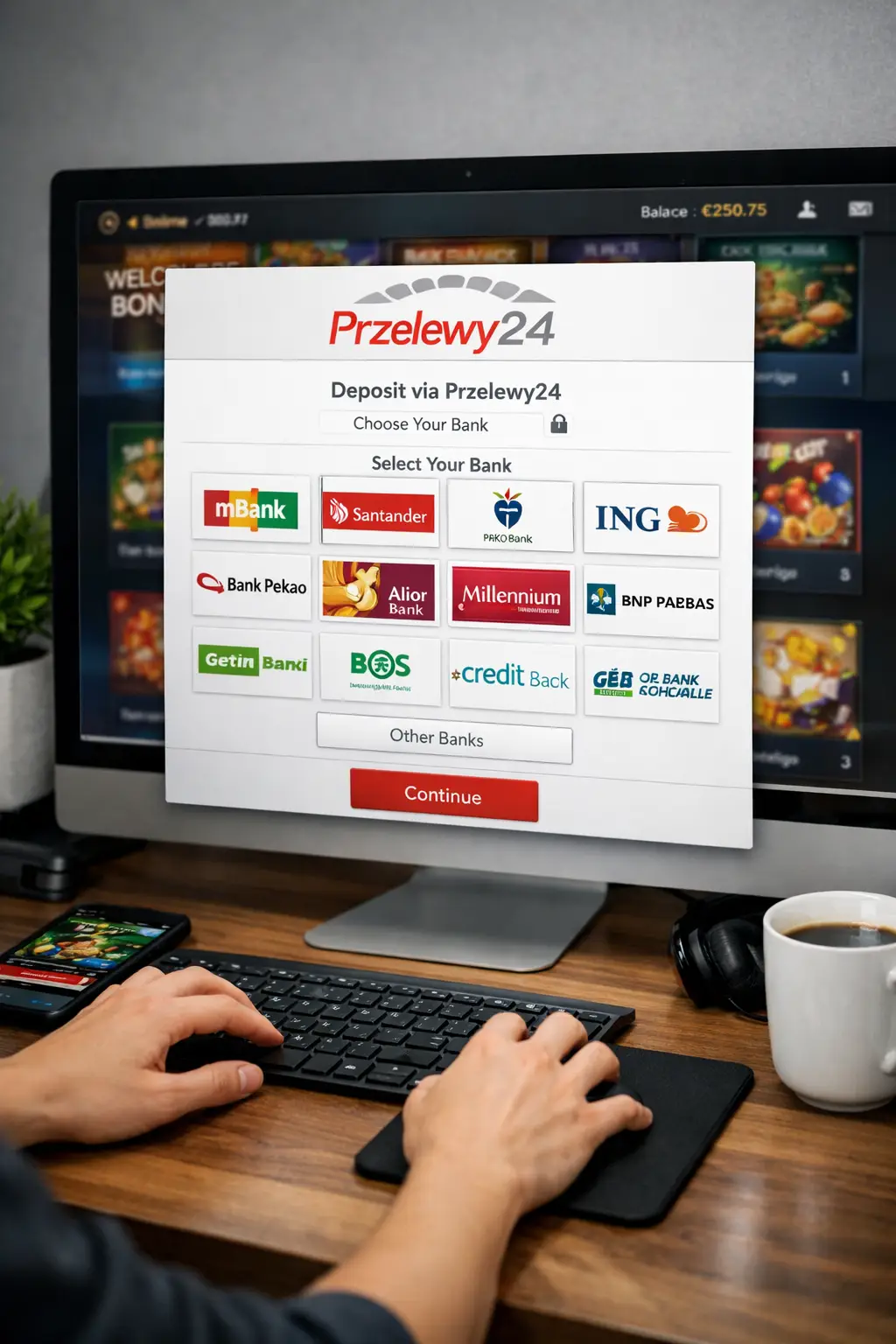 Najlepsze kasyna obsługujące Przelewy24